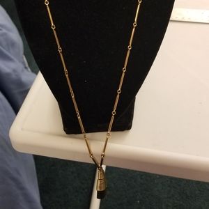 Vintage Monet bar link pendant necklace